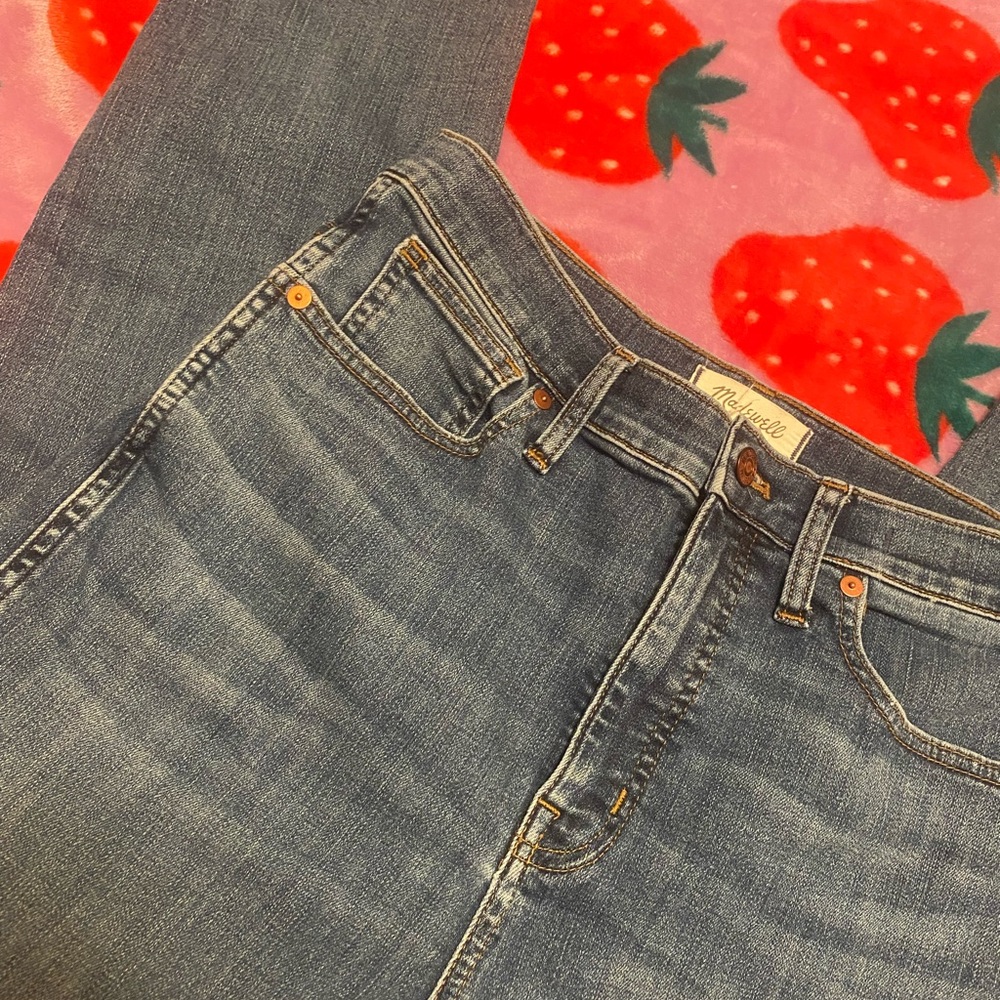 Madewell Stovepipe Blue Jeans